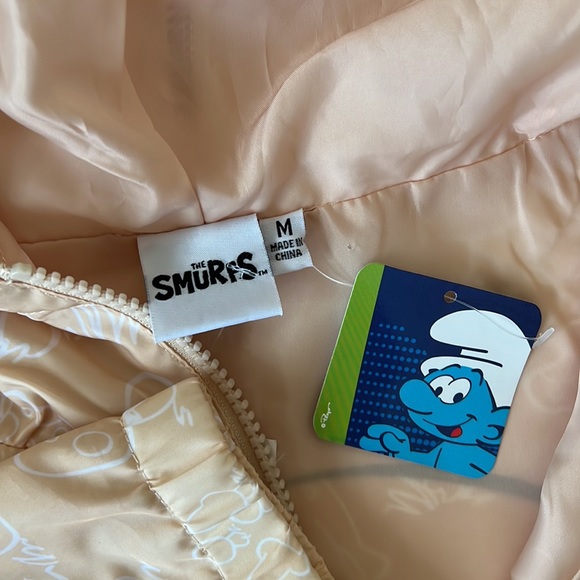 NWT🥼  Smurfs Hooded Anorak / Windbreaker Jacket SZ-M - Picture 11 of 16